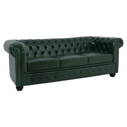 ΚΑΝΑΠΕΣ 3ΘΕΣΙΟΣ T. CHESTERFIELD ΤΕΧΝΟΔΕΡΜΑ ΚΥΠΑΡΙΣΣΙ 208x90x73