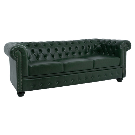ΚΑΝΑΠΕΣ 3ΘΕΣΙΟΣ T. CHESTERFIELD ΤΕΧΝΟΔΕΡΜΑ ΚΥΠΑΡΙΣΣΙ 208x90x73