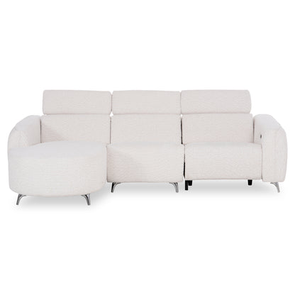 ΚΑΝΑΠΕΣ ΑΡΙΣΤΕΡΗ ΓΩΝΙΑ 3Θ ΜΕ RECLINE VALENTE ΜΠΕΖ ΥΦΑΣΜΑ 275x160x104