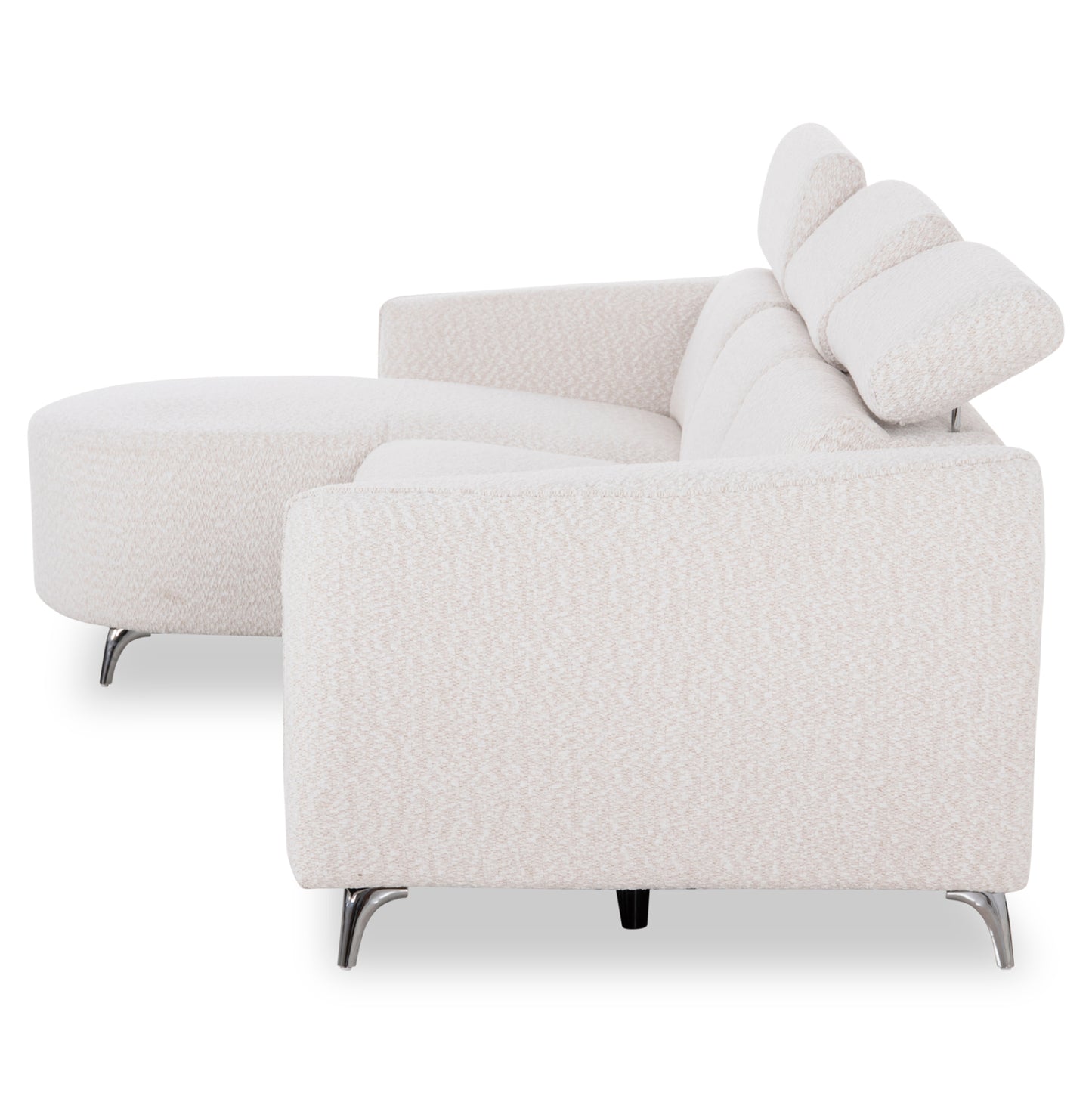 ΚΑΝΑΠΕΣ ΑΡΙΣΤΕΡΗ ΓΩΝΙΑ 3Θ ΜΕ RECLINE VALENTE ΜΠΕΖ ΥΦΑΣΜΑ 275x160x104