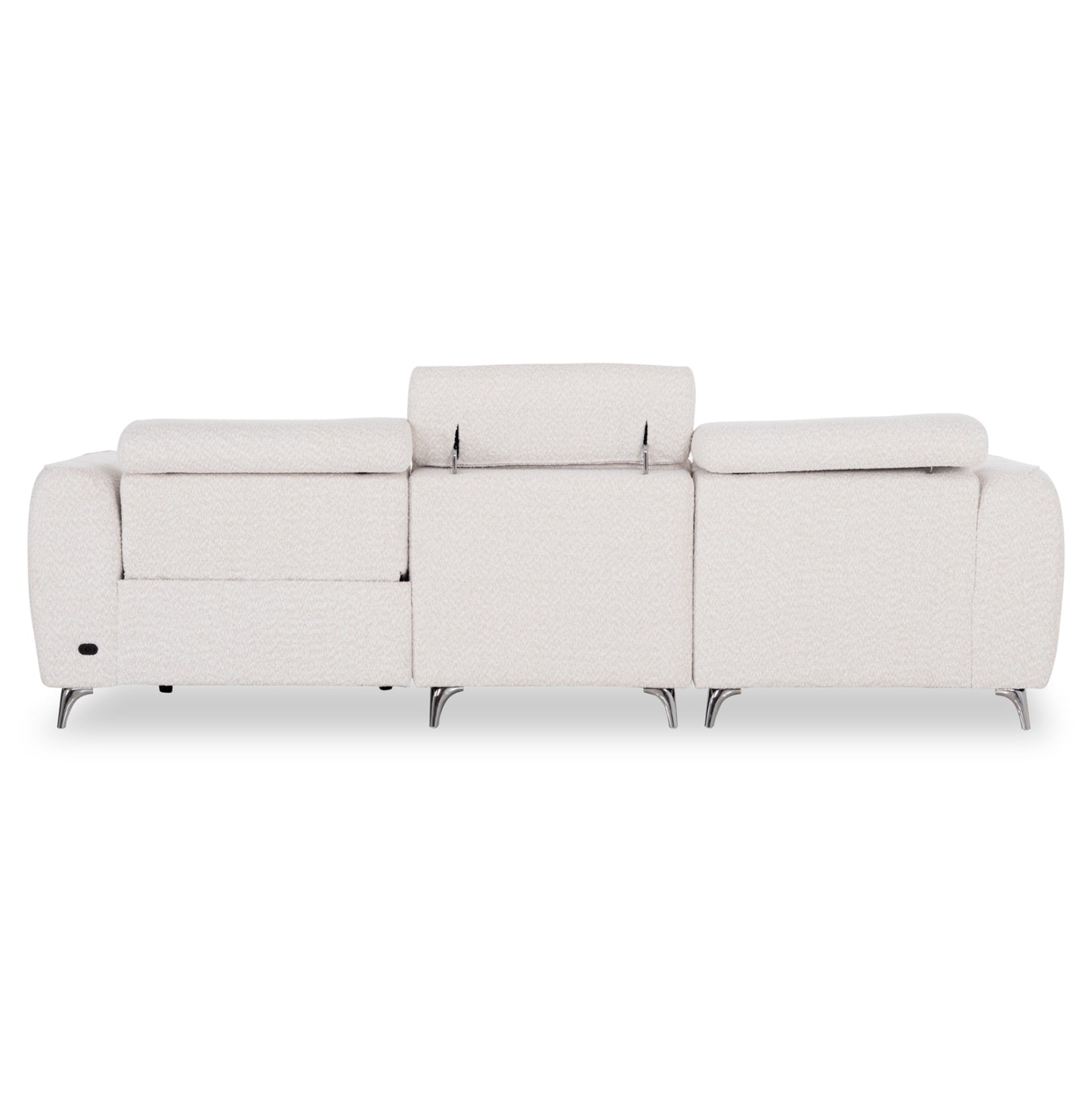 ΚΑΝΑΠΕΣ ΑΡΙΣΤΕΡΗ ΓΩΝΙΑ 3Θ ΜΕ RECLINE VALENTE ΜΠΕΖ ΥΦΑΣΜΑ 275x160x104