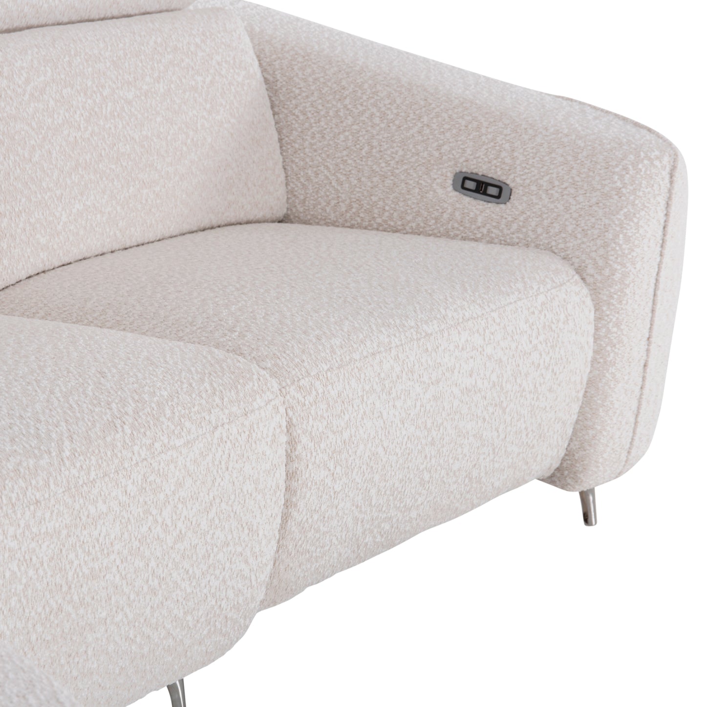 ΚΑΝΑΠΕΣ ΑΡΙΣΤΕΡΗ ΓΩΝΙΑ 3Θ ΜΕ RECLINE VALENTE ΜΠΕΖ ΥΦΑΣΜΑ 275x160x104