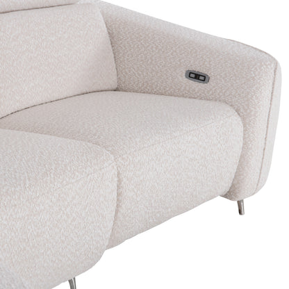 ΚΑΝΑΠΕΣ ΑΡΙΣΤΕΡΗ ΓΩΝΙΑ 3Θ ΜΕ RECLINE VALENTE ΜΠΕΖ ΥΦΑΣΜΑ 275x160x104
