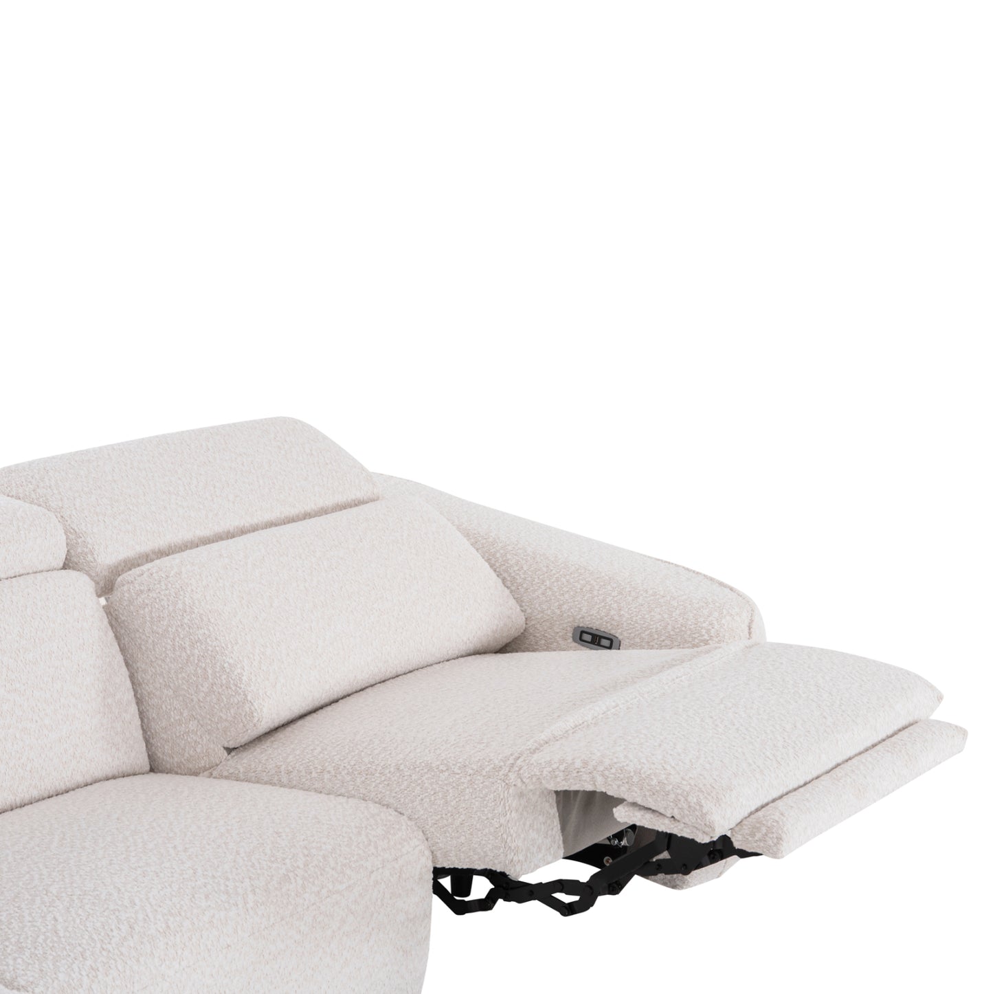 ΚΑΝΑΠΕΣ ΑΡΙΣΤΕΡΗ ΓΩΝΙΑ 3Θ ΜΕ RECLINE VALENTE ΜΠΕΖ ΥΦΑΣΜΑ 275x160x104