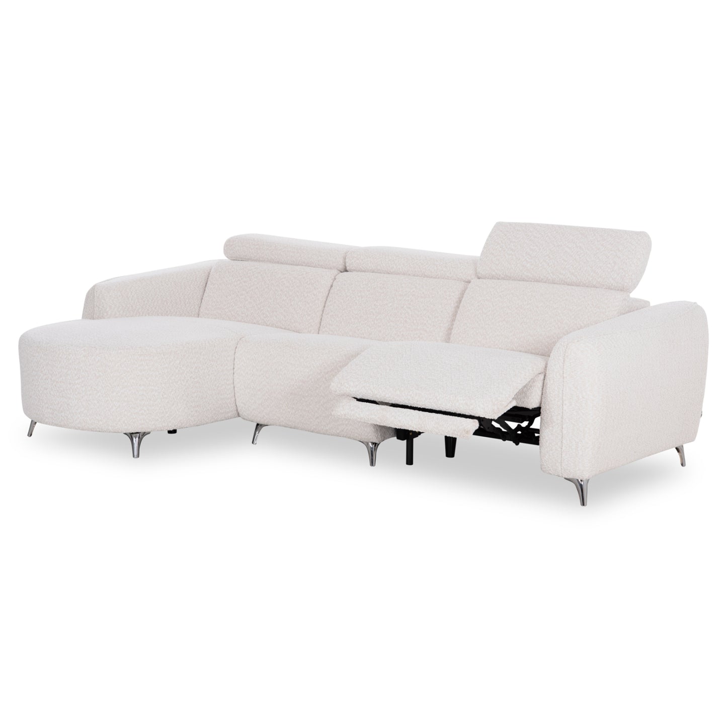 ΚΑΝΑΠΕΣ ΑΡΙΣΤΕΡΗ ΓΩΝΙΑ 3Θ ΜΕ RECLINE VALENTE ΜΠΕΖ ΥΦΑΣΜΑ 275x160x104