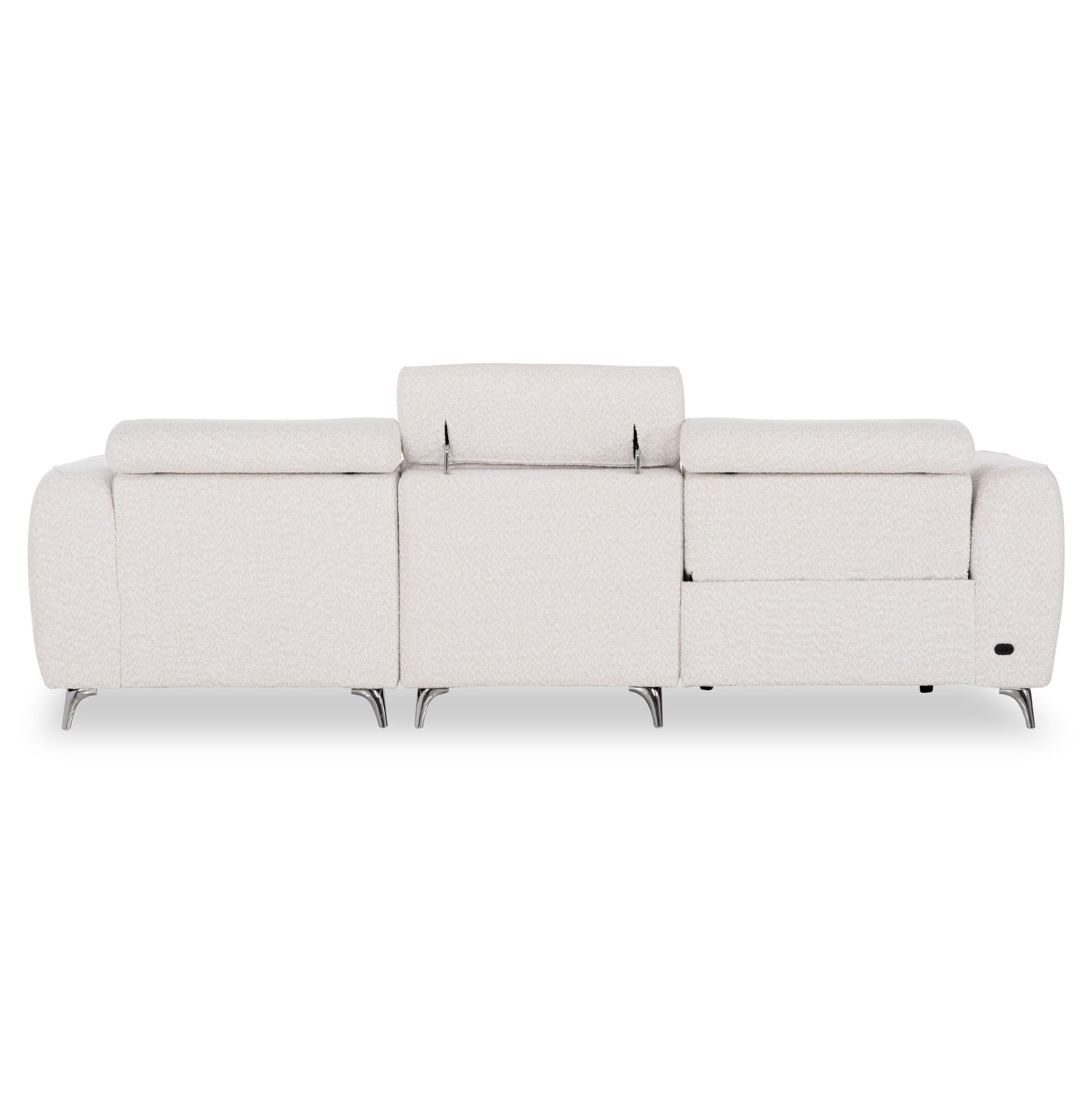 ΚΑΝΑΠΕΣ ΔΕΞΙΑ ΓΩΝΙΑ 3Θ ΜΕ RECLINE VALENTE ΜΠΕΖ ΥΦΑΣΜΑ 275x160x104