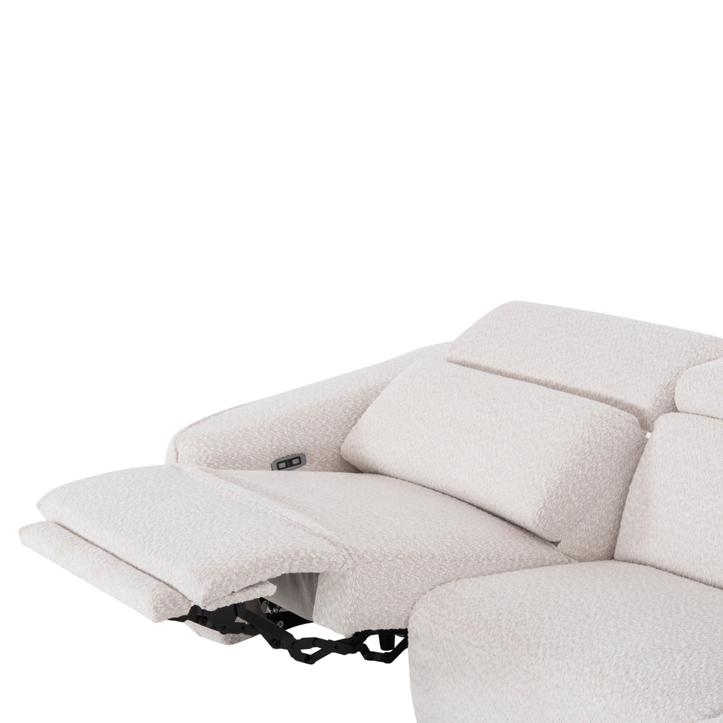 ΚΑΝΑΠΕΣ ΔΕΞΙΑ ΓΩΝΙΑ 3Θ ΜΕ RECLINE VALENTE ΜΠΕΖ ΥΦΑΣΜΑ 275x160x104