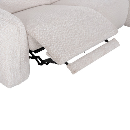 ΚΑΝΑΠΕΣ ΔΕΞΙΑ ΓΩΝΙΑ 3Θ ΜΕ RECLINE VALENTE ΜΠΕΖ ΥΦΑΣΜΑ 275x160x104