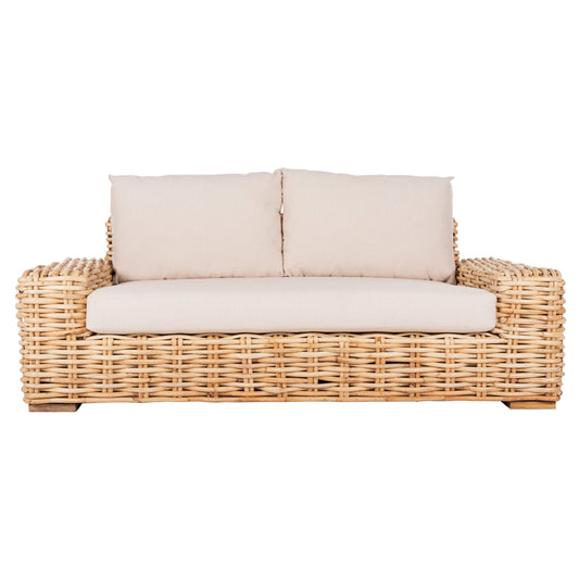 ΚΑΝΑΠΕΣ 2-ΘΕΣΙΟΣ TROPEL HM9809 ΞΥΛΟ MANGO-RATTAN ΦΥΣΙΚΟ-ΛΕΥΚΑ ΜΑΞΙΛΑΡΙΑ 192x88x70-85Υεκ.