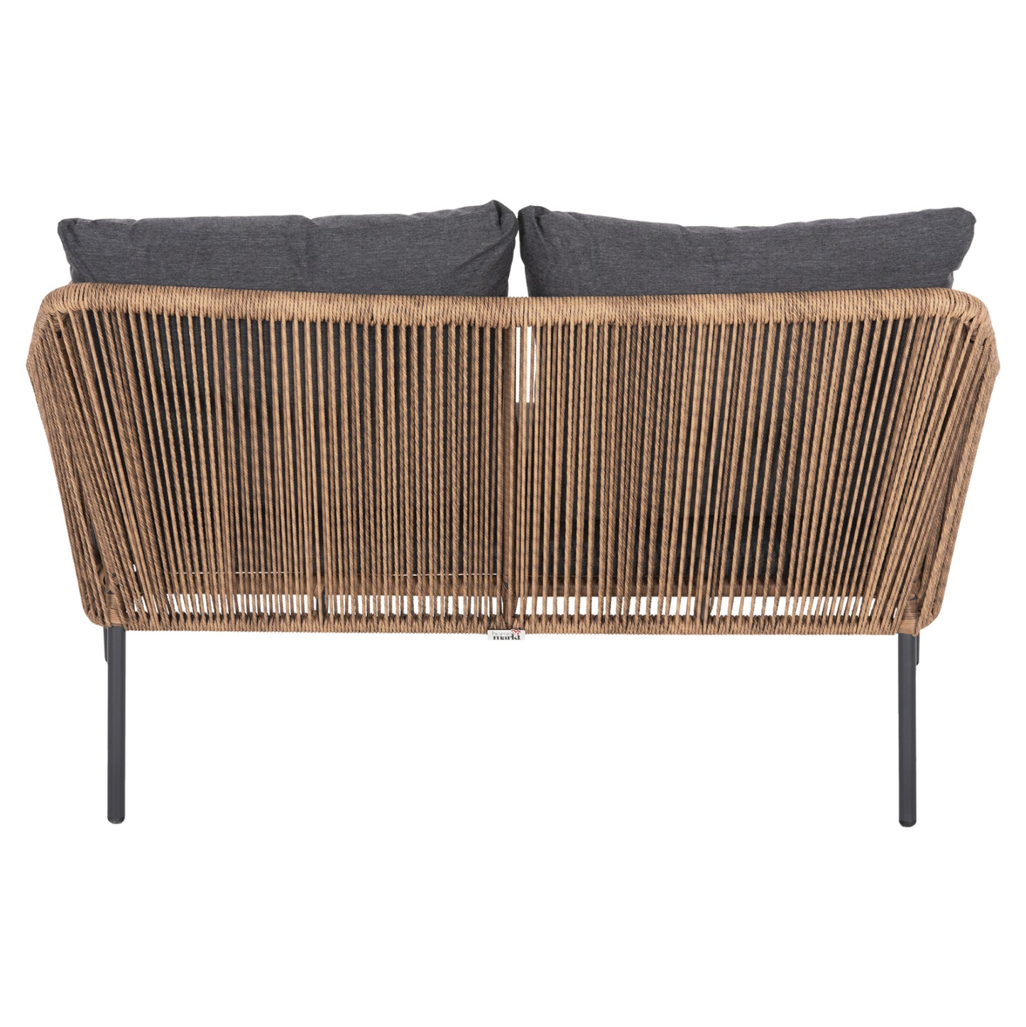 SOFA OUTDOOR BAFFIN ALU. ANTHRACITE SYNTH. RATTAN BEIGE ANTHRACITE CUSHIONS