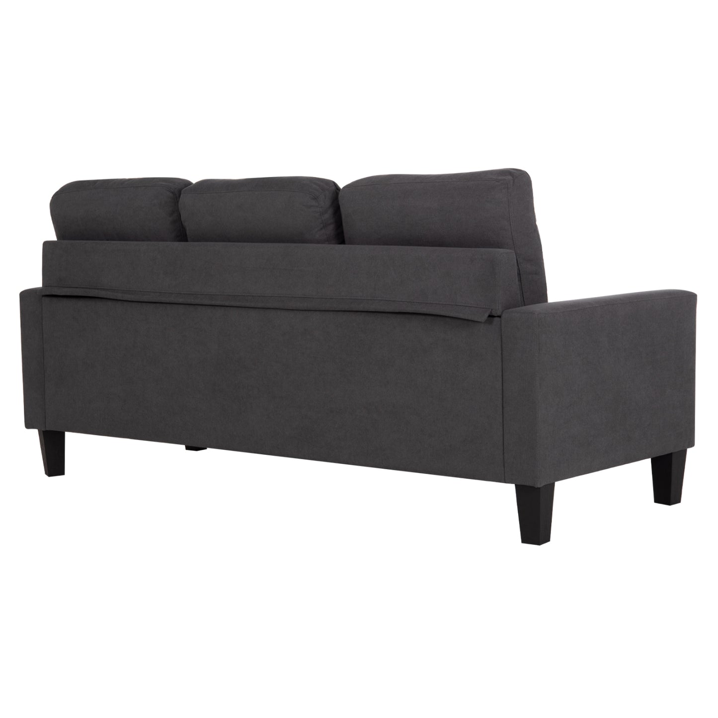 CORNER SOFA REVERSIBLE MEGGY GREY FABRIC 184.5x75-129x86