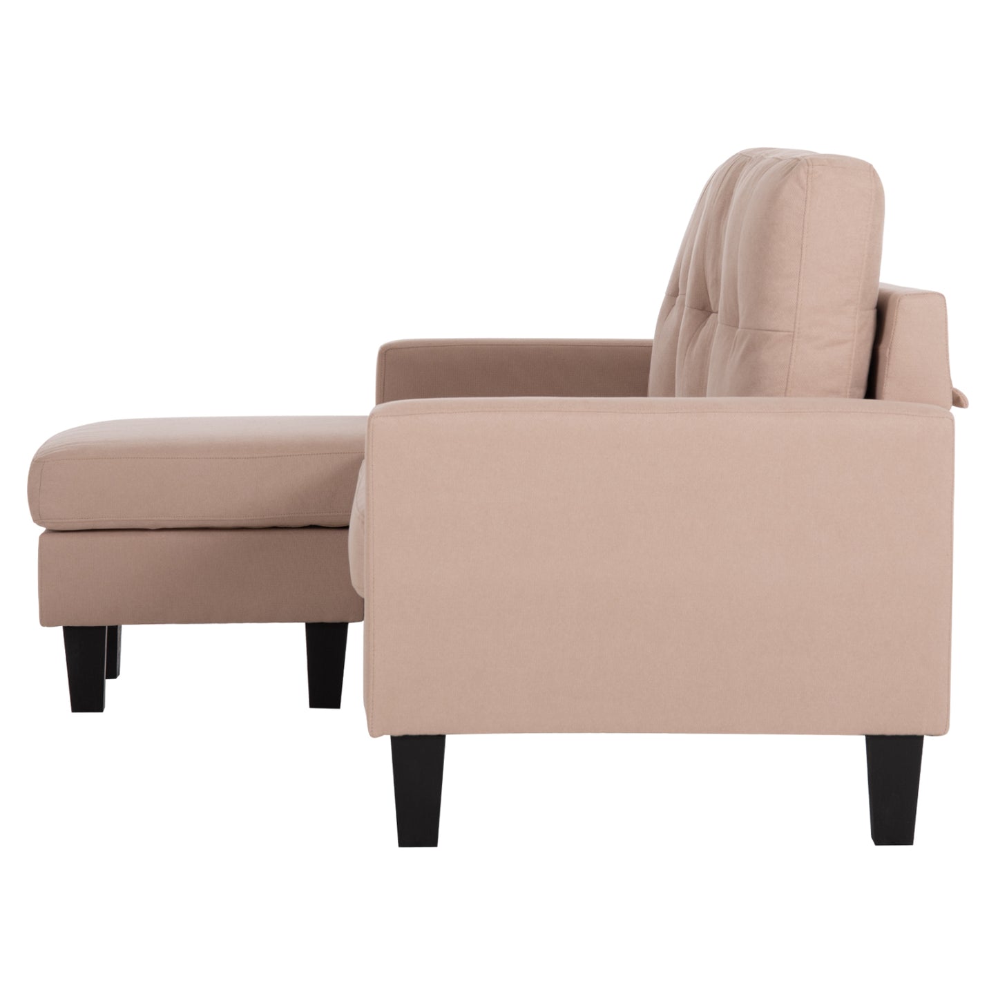 CORNER SOFA REVERSIBLE MEGGY BEIGE FABRIC 184.5x75-129x86