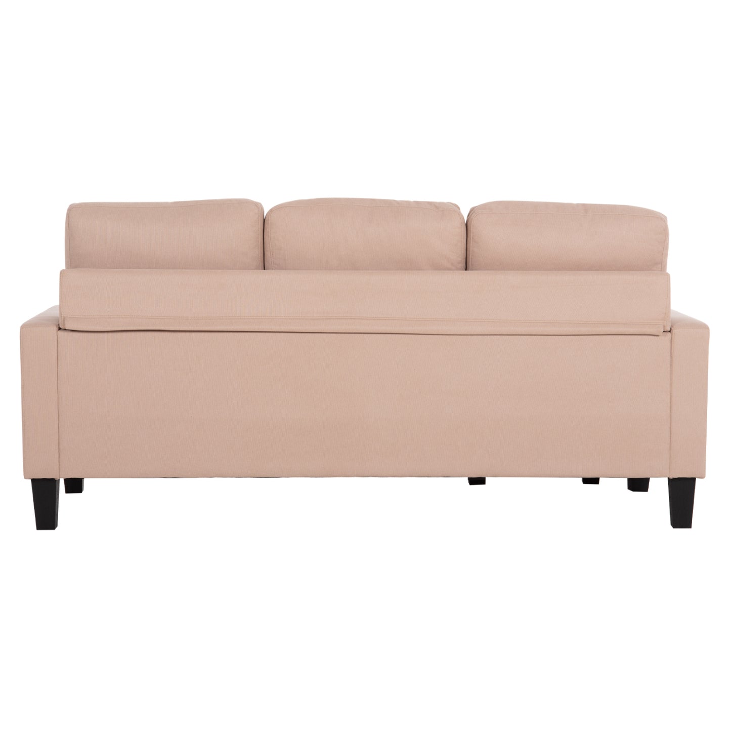 CORNER SOFA REVERSIBLE MEGGY BEIGE FABRIC 184.5x75-129x86