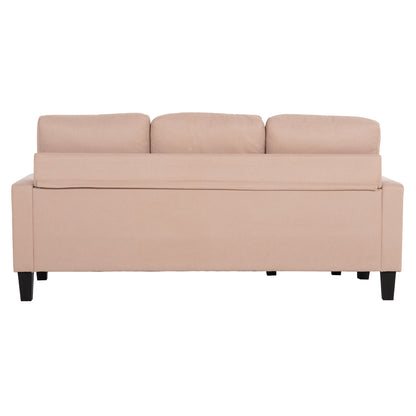 CORNER SOFA REVERSIBLE MEGGY BEIGE FABRIC 184.5x75-129x86