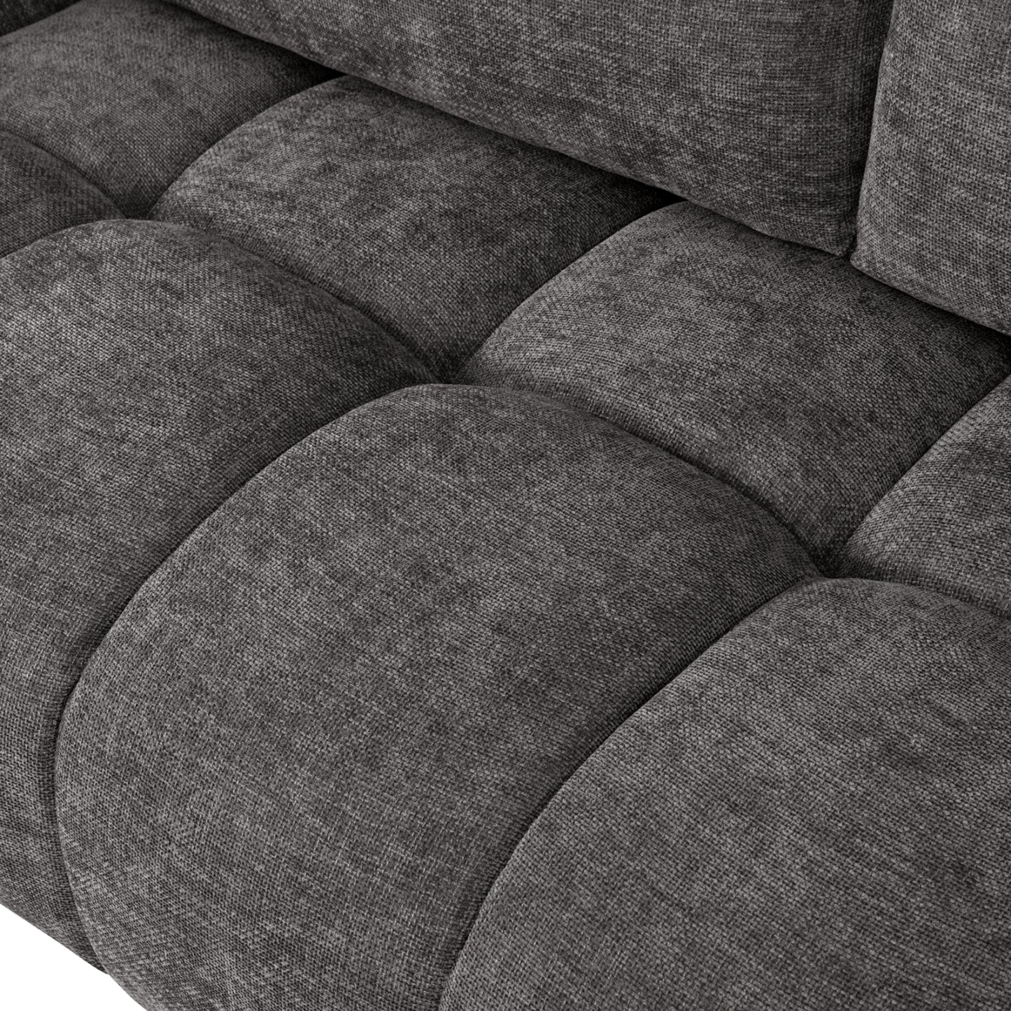 CORNER SOFA LEFT COVEN DARK GREY FABRIC 298x102-208x85