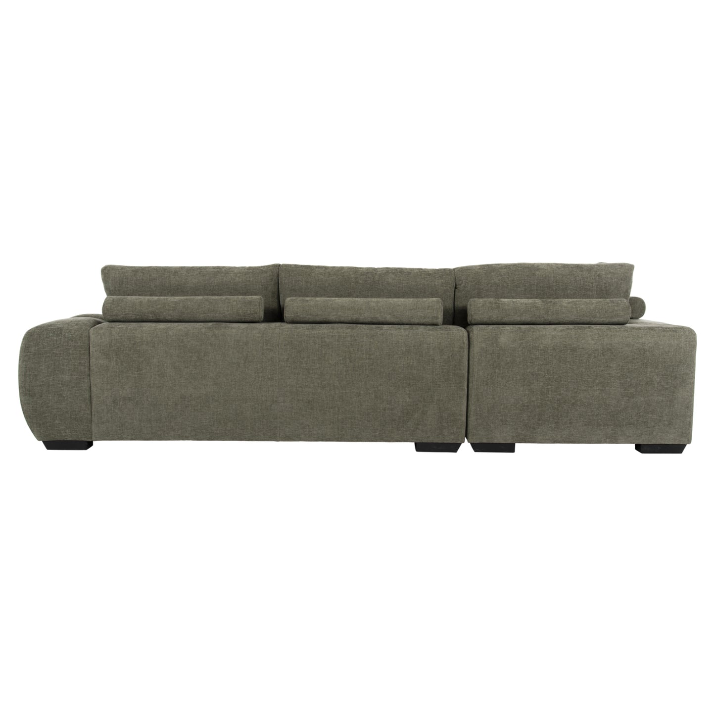 LEFT CORNER SOFA COVEN GREEN FABRIC 298x102-208x85