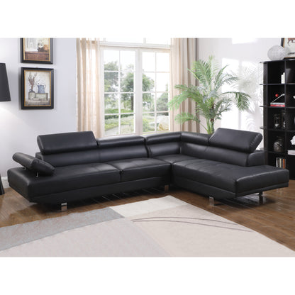 ΚΑΝΑΠΕΣ ΓΩΝΙΑ GORO ΔΕΞΙΑ ΑΠΟ ΜΑΥΡΟ PU 270x200x87