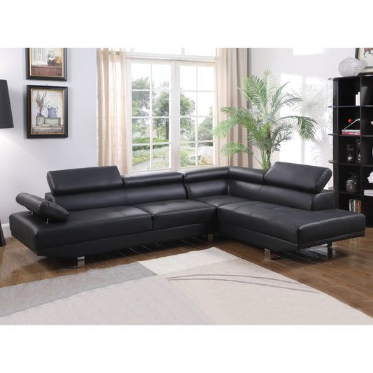 ΚΑΝΑΠΕΣ ΓΩΝΙΑ GORO ΔΕΞΙΑ ΑΠΟ ΜΑΥΡΟ PU 270x200x87