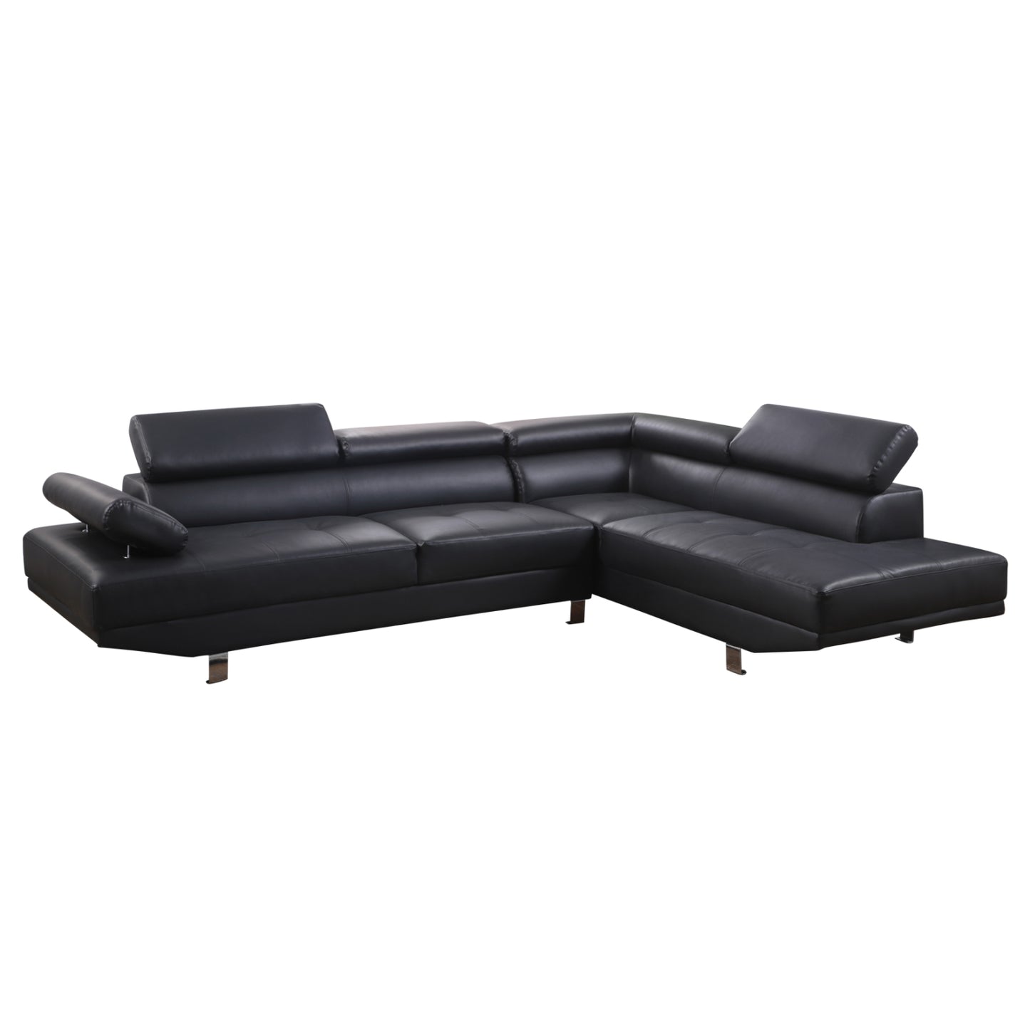 ΚΑΝΑΠΕΣ ΓΩΝΙΑ GORO ΔΕΞΙΑ ΑΠΟ ΜΑΥΡΟ PU 270x200x87