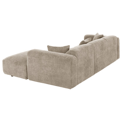 ΚΑΝΑΠΕΣ ΓΩΝΙΑ BRICKEN ΜΠΕΖ ΥΦΑΣΜΑ 110-282x98-160x72