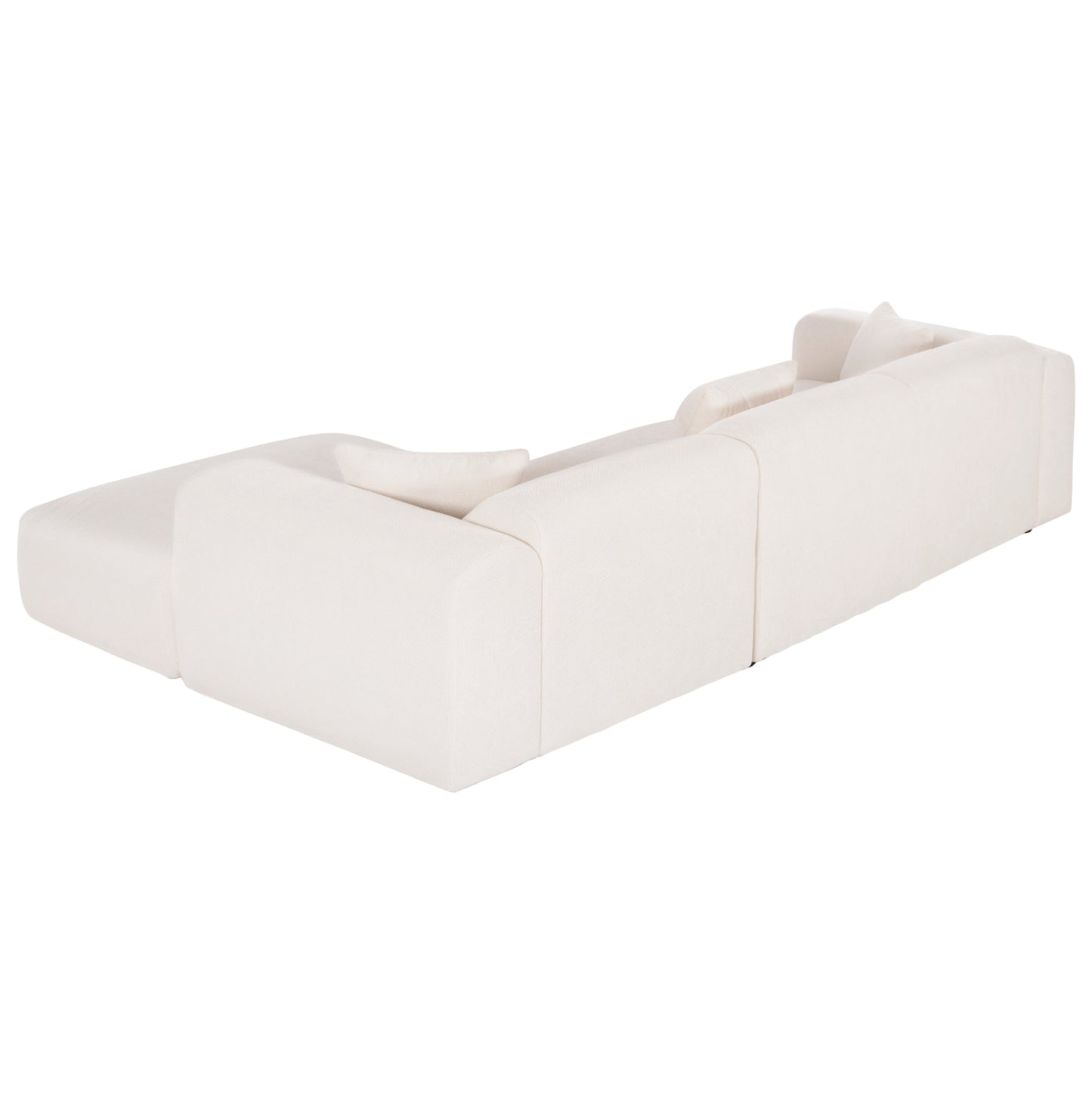 ΚΑΝΑΠΕΣ ΓΩΝΙΑ BRICKEN ΛΕΥΚΟ ΥΦΑΣΜΑ 110-282x98-160x72