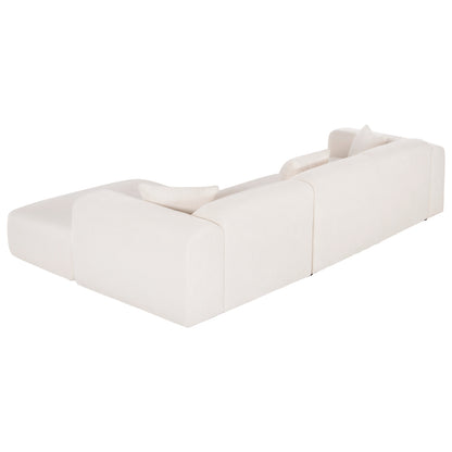 ΚΑΝΑΠΕΣ ΓΩΝΙΑ BRICKEN ΛΕΥΚΟ ΥΦΑΣΜΑ 110-282x98-160x72