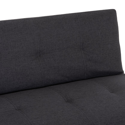ΚΑΝΑΠΕΣ ΚΡΕΒΑΤΙ 3ΘΕΣΙΟΣ KORO ΓΚΡΙ PU ΔΕΡΜΑ 165x75x64