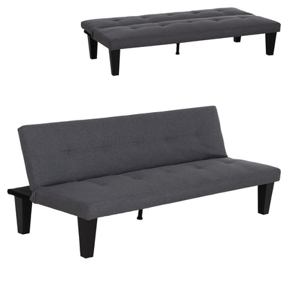 ΚΑΝΑΠΕΣ ΚΡΕΒΑΤΙ 3ΘΕΣΙΟΣ KORO ΓΚΡΙ PU ΔΕΡΜΑ 165x75x64