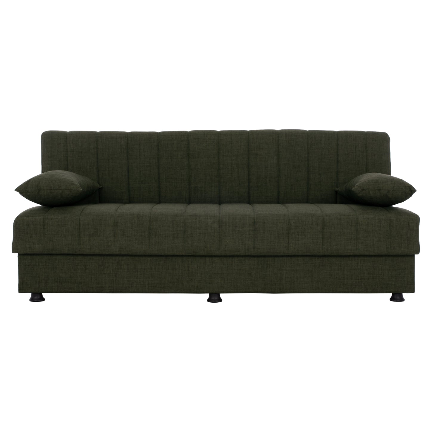 ΚΑΝΑΠΕΣ ΚΡΕΒΑΤΙ ANDRI ΤΡΙΘΕΣΙΟΣ DARK OLIVE 180x72x77