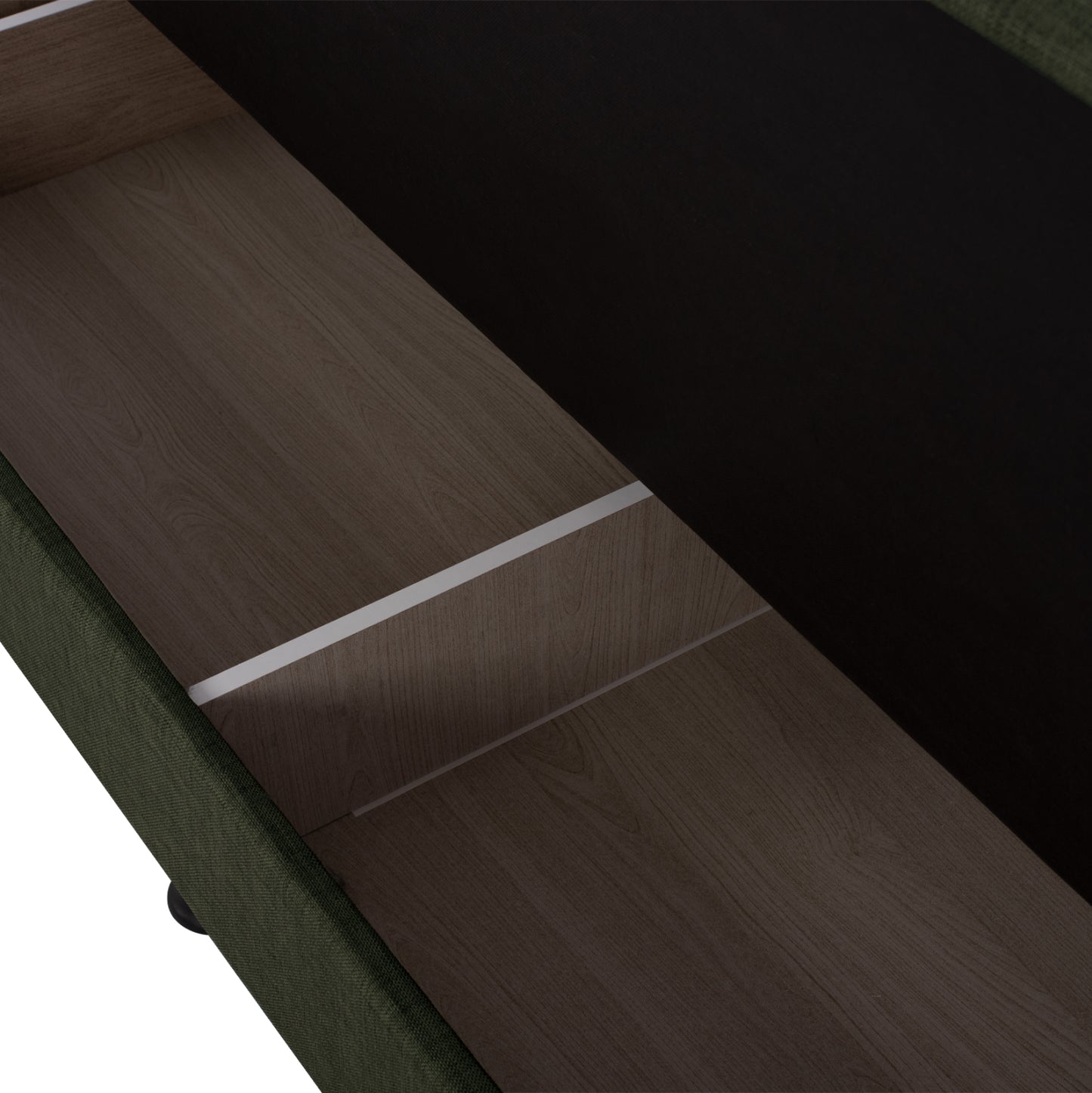 ΚΑΝΑΠΕΣ ΚΡΕΒΑΤΙ ANDRI ΤΡΙΘΕΣΙΟΣ DARK OLIVE 180x72x77
