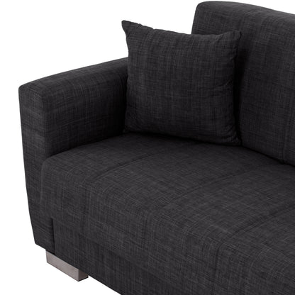 ΚΑΝΑΠΕΣ ΚΡΕΒΑΤΙ POLYA ΔΙΘΕΣΙΟΣ ΓΚΡΙ 153x87x77