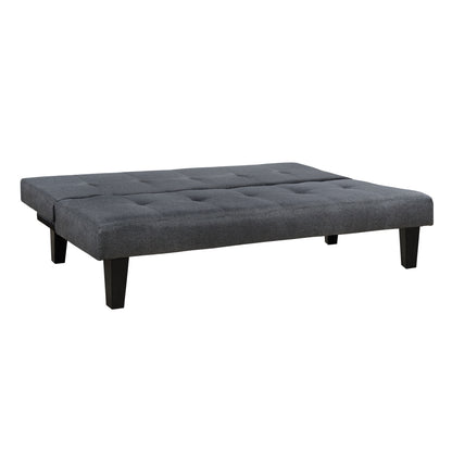 ΚΑΝΑΠΕΣ ΚΡΕΒΑΤΙ ΜΕ ΥΦΑΣΜΑ ΓΚΡΙ ΑΝΘΡΑΚΙ 180x82.5x78