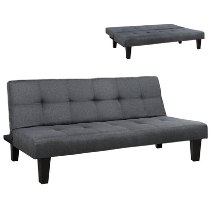 ΚΑΝΑΠΕΣ ΚΡΕΒΑΤΙ ΜΕ ΥΦΑΣΜΑ ΓΚΡΙ ΑΝΘΡΑΚΙ 180x82.5x78
