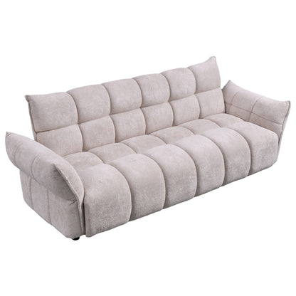 ΚΑΝΑΠΕΣ ΚΡΕΒΑΤΙ MELU ΜΠΕΖ ΥΦΑΣΜΑ-ΚΑΘΙΣΜΑ POCKET SPRINGS 240-250x90x85