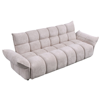 ΚΑΝΑΠΕΣ ΚΡΕΒΑΤΙ MELU ΜΠΕΖ ΥΦΑΣΜΑ-ΚΑΘΙΣΜΑ POCKET SPRINGS 240-250x90x85