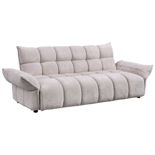 ΚΑΝΑΠΕΣ ΚΡΕΒΑΤΙ MELU ΜΠΕΖ ΥΦΑΣΜΑ ΚΑΘΙΣΜΑ POCKET SPRINGS 240-250x90x85