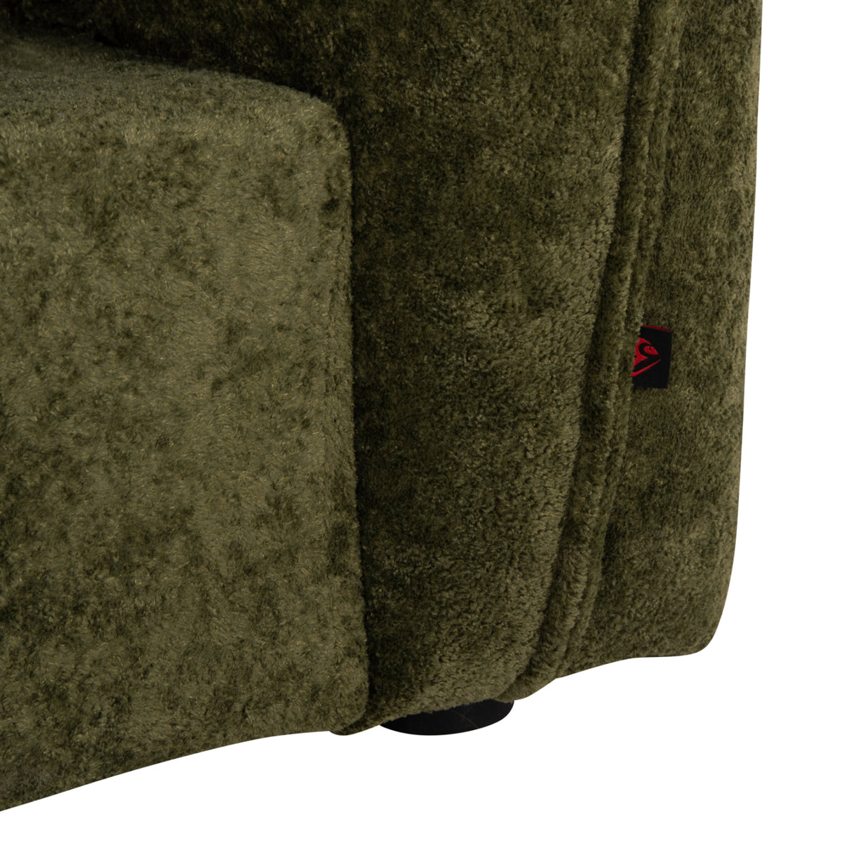 MELU SOFA BED GREEN FABRIC SEAT POCKET SPRINGS 245x90x85