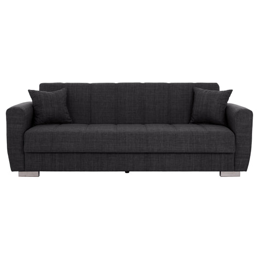 ΚΑΝΑΠΕΣ ΚΡΕΒΑΤΙ POLYA ΤΡΙΘΕΣΙΟΣ ΓΚΡΙ 215x85x76
