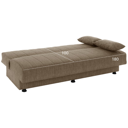 ΚΑΝΑΠΕΣ ΚΡΕΒΑΤΙ ANDRI ΤΡΙΘΕΣΙΟΣ ΚΑΦΕ 180x72x77