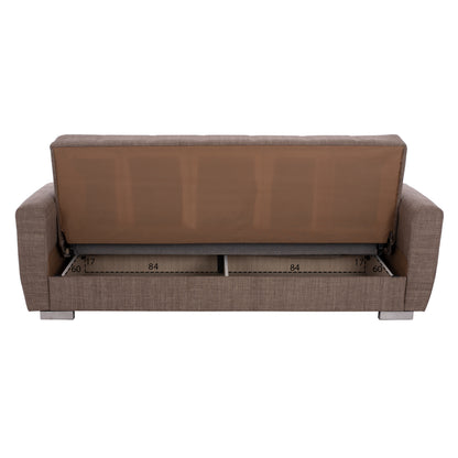 ΚΑΝΑΠΕΣ ΚΡΕΒΑΤΙ POLYA ΤΡΙΘΕΣΙΟΣ ΚΑΦΕ 215x80x77