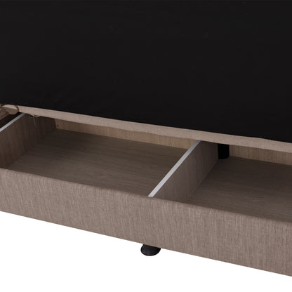 ΚΑΝΑΠΕΣ ΚΡΕΒΑΤΙ ANDRI ΤΡΙΘΕΣΙΟΣ ΜΠΕΖ 180x83x74