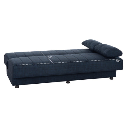 SOFA BED ANDRI THREE-SEATER BLUE 180x83x74