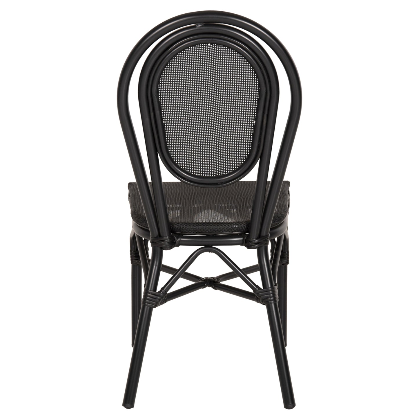 ALUMINUM CHAIR TRENT BAMBOO LOOK WITH TEXTLINE 45x57x88