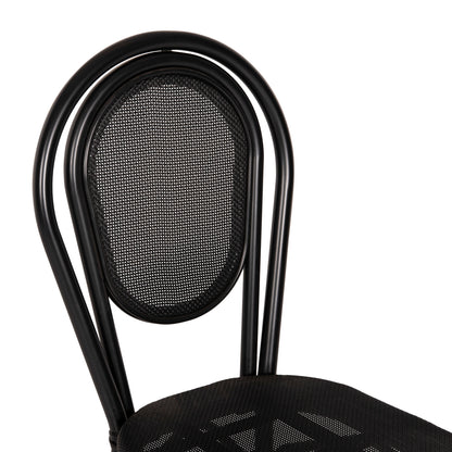 ALUMINUM CHAIR TRENT BAMBOO LOOK WITH TEXTLINE 45x57x88