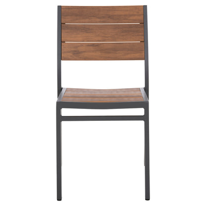 ΚΑΡΕΚΛΑ ΑΛΟΥΜΙΝΙΟΥ SAGA HM6063.02 ΣΚΟΥΡΟ ΓΚΡΙ ΜΕ POLYWOOD 46x52x86Υεκ.