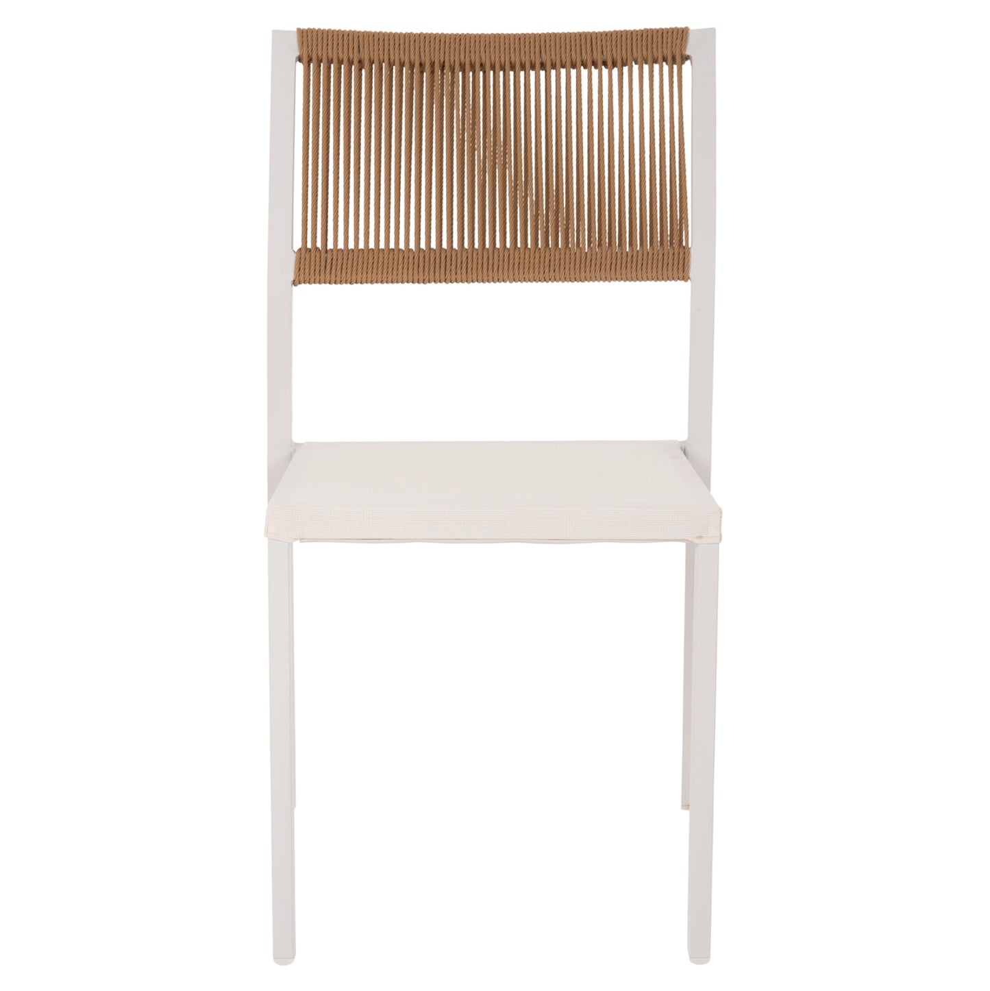 ΚΑΡΕΚΛΑ ΑΛΟΥΜΙΝΙΟΥ ΛΕΥΚΗ ΜΠΕΖ RATTAN & TEXTLINE 46x55,5x83