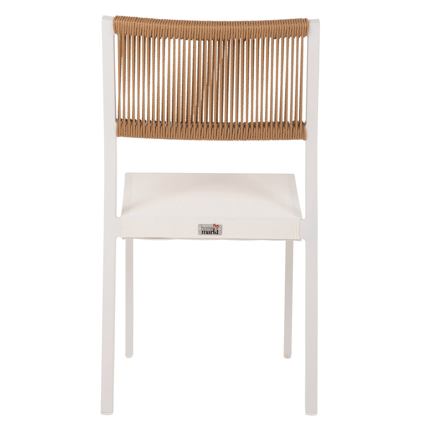 ΚΑΡΕΚΛΑ ΑΛΟΥΜΙΝΙΟΥ ΛΕΥΚΗ ΜΠΕΖ RATTAN & TEXTLINE 46x55,5x83