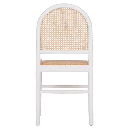 ΚΑΡΕΚΛΑ ΑΠΟ ΟΞΙΑ ΣΕ ΛΕΥΚΟ RATTAN ΜΠΕΖ 43x50x87