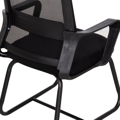 ΚΑΡΕΚΛΑ ΕΠΙΣΚΕΠΤΗ CASTER PP-MESH-ΜΕΤΑΛΛΟ ΜΑΥΡΟ 46x52x94