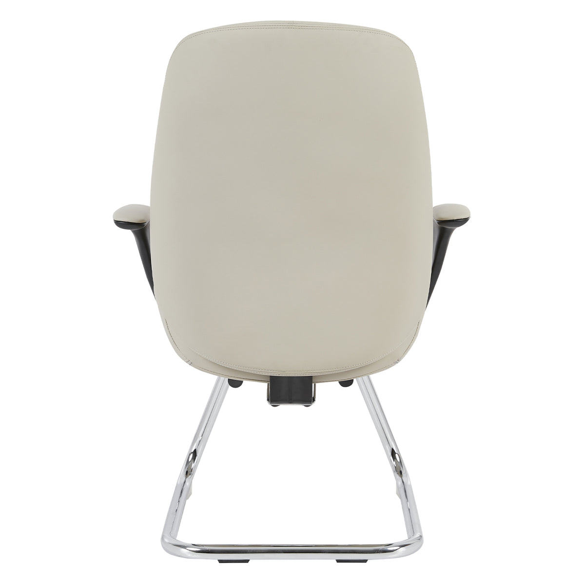 VELUM-S VISITOR CHAIR BEIGE PU CHROME BASE 71x60x100